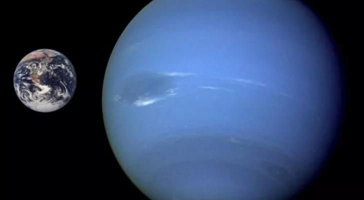 Neptune much bigger than Earth