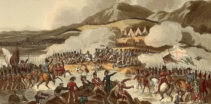 An illustration of the Mexican War of Independence