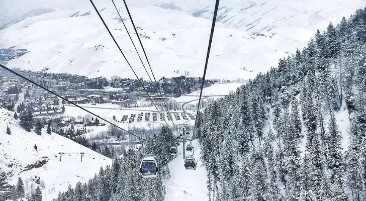 The world's first chairlift at Sun Valley Ski Resort