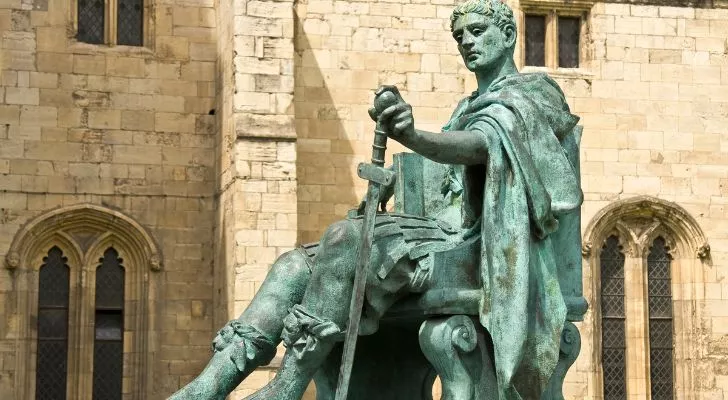 A statue of Emperor Constantine