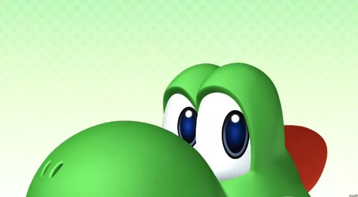Yoshi looking at you intently