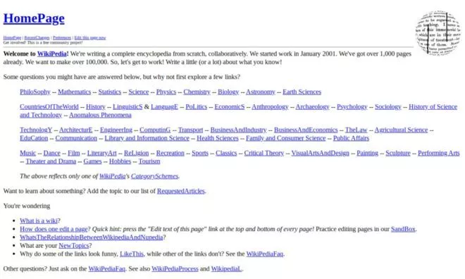 OTD in 2001: Wikipedia was launched.